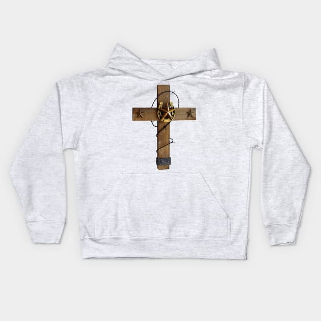 Country Cross Kids Hoodie by PLAYDIGITAL2020